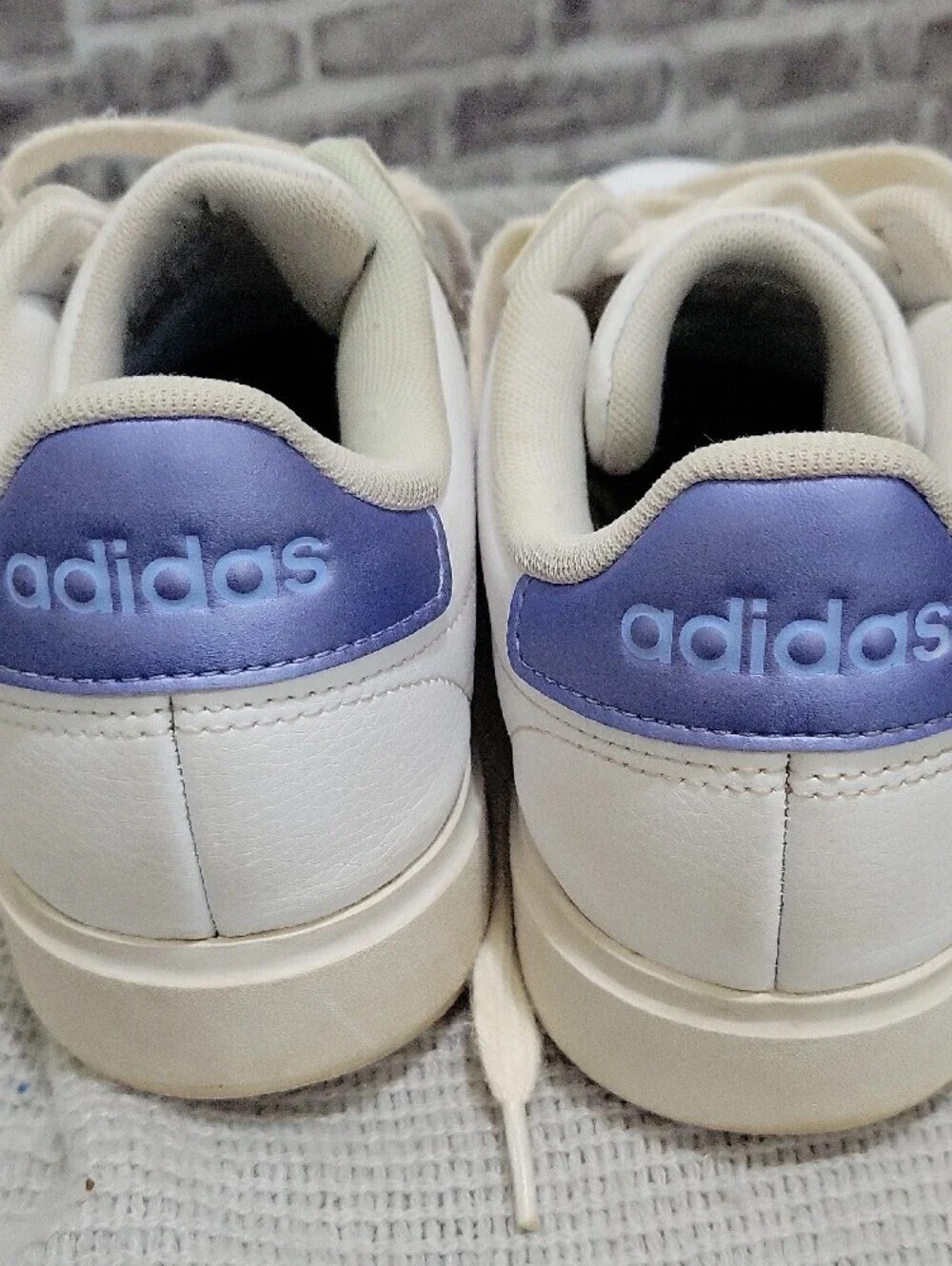 Adidas Grand Court 2.0 Sneakers -White/Blue Spark Metallic- Women's 8.5